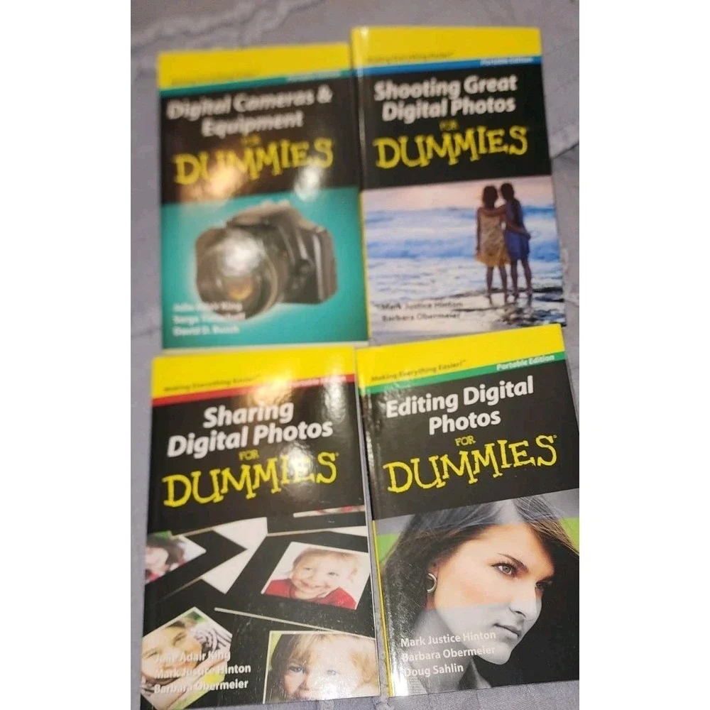Lot 4 Books Digital SLR Cameras Photography Dummies Sharing Equi Shooting Editin